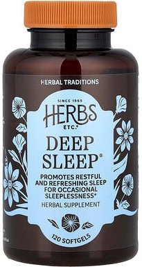 Herbs Etc., Deep Sleep®, 120 Weichkapseln
