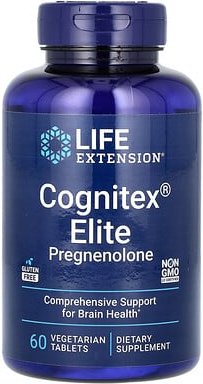 Thumbnail - Life Extension, Cognitex Elite Pregnenolone, Pregnenolon, 60 pflanzliche Tabletten