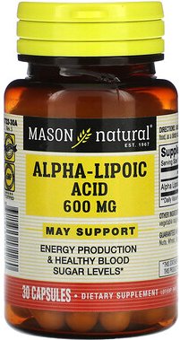 Mason Natural, Alpha-Liponsäure, 600 mg, 30 Kapseln