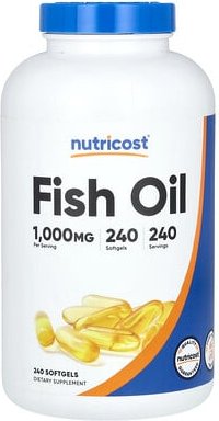 Nutricost, Fischöl, 1.000 mg, 240 Weichkapseln