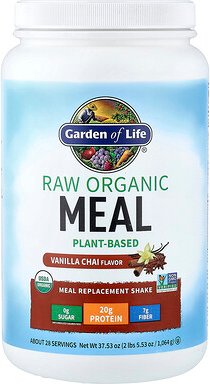 Garden of Life, RAW Organic Meal Replacement Shake, Bio-Mahlzeitenersatz-Shake, Vanille-Chai, 1.064 g (37,53 oz.)