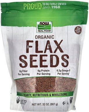 NOW Foods, Real Food, Bio-Leinsamen, 907 g (32 oz.)