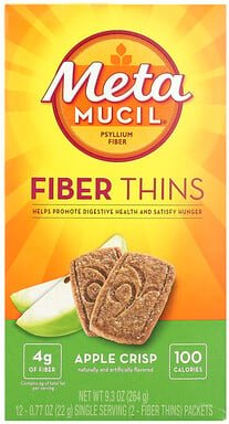 Thumbnail - Metamucil, Fiber Thins, Apple Crisp, 12 Päckchen, je 22 g (0,77 oz.)