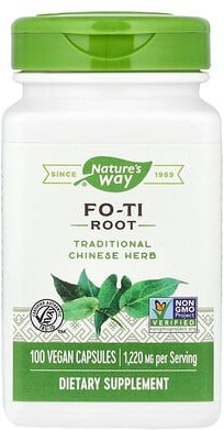 Thumbnail - Nature's Way, Fo-Ti Root, Wurzel des Vielblütigen Knöterich, 100 vegane Kapseln (610 mg pro Kapsel)