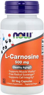 NOW Foods, L-Carnosin, 500 mg, 50 vegetarische Kapseln