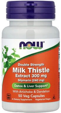 NOW Foods, Milk Thistle Extract, Mariendistelextrakt, 50 pflanzliche Kapseln