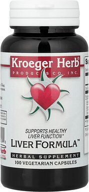 Kroeger Herb Co, Liver Formula™, Leberformel, 100 pflanzliche Kapseln
