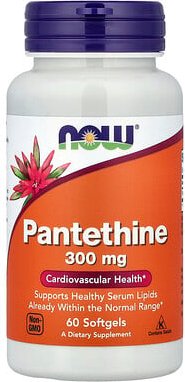 NOW Foods, Pantethine, 300 mg, 60 Softgel Kapseln
