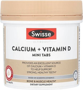 Swisse, Ultiboost® Calcium + Vitamin D Mini Tabs, 300 Tabletten