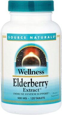 Thumbnail - Source Naturals, Wellness Elderberry Extract™, 120 Tabletten