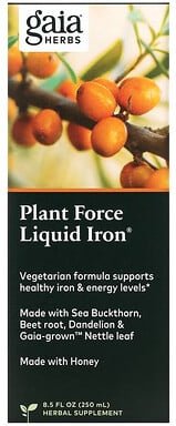 Gaia Herbs, Plant Force Flüssigeisen, 250 ml (8,5 fl. oz.)
