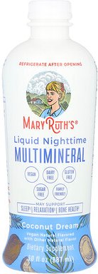 MaryRuth's, Liquid Nighttime Multimineral, flüssige Multimineralstoffe für die Nacht, Kokosnuss, 887 ml (30 fl. oz.)