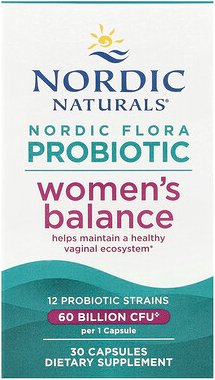 Nordic Naturals, Nordic Flora Probiotic, Women‘s Balance, Probiotikum für Frauen, 30 Kapseln