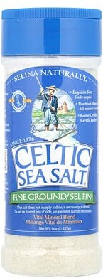 Celtic Sea Salt, Feingemahlen, Vitale Mineralmischung in Gewürzstreuglas, 8 oz (227 g)