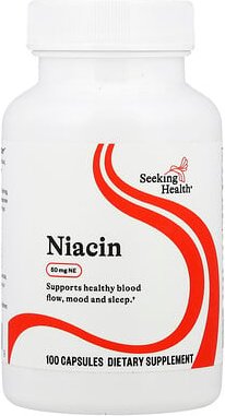 Seeking Health, Niacin, 50 mg NE, 100 Kapseln