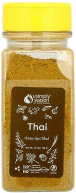 USimplySeason, Artisan Spice Blend, handwerkliche Gewürzmischung, Thai, 136 g (4,8 oz.)