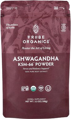 Tribe Organics, Ashwagandha KSM-66® Powder, Ashwagandha KSM-66® Pulver, 100 g (3,5 oz.)