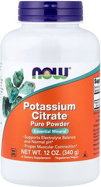 NOW Foods, Potassium Citrate, Kaliumcitrat, reines Pulver, 340 g (12 oz.)