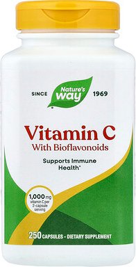 Nature's Way, Vitamin C Bioflavonoids, Vitamin C mit Bioflavonoiden, 1.000 mg, 250 Kapseln (500 mg pro Kapsel)