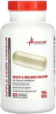 Metabolic Nutrition, Apfelessig, 90 Kapseln