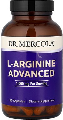 Dr. Mercola, L-Arginine Advanced, verbessertes L-Arginin, 90 Kapseln (333 mg pro Kapsel)