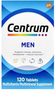 Centrum, Men Multivitamin, Multivitamin für Männer, 120 Tabletten