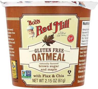Bob's Red Mill, Haferflocken, Brauner Zucker & Ahorn, 61 g