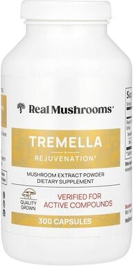 Real Mushrooms, Tremella, Mushroom Extract Powder, Tremella-Pilzextraktpulver, 300 Kapseln