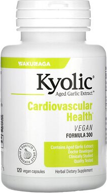 Thumbnail - Kyolic, Aged Garlic Extract, Extrakt aus gereiftem Knoblauch, Herz-Kreislauf-Gesundheit, vegane Formel 300, 120 vegane K...