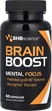 Real Ketones, Brain Boost, Mental Focus, Förderung des Gehirns, geistige Konzentration, 60 Kapseln