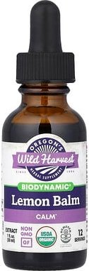 Oregon's Wild Harvest, Biodynamic®, Lemon Balm, Zitronenmelisse, Beruhigung, 30 ml (1 fl. oz.)