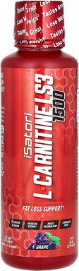 Isatori, L-Carnitine LS3 1500, L-Carnitin LS3 1500, Traube, 1.500 mg, 480 ml (16 fl. oz.)