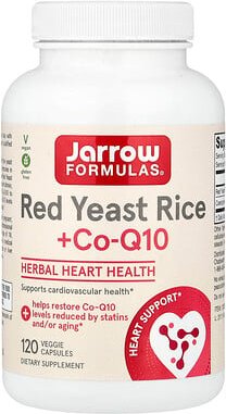 Jarrow Formulas, Red Yeast Rice + Co-Q10, Rotschimmelreis + CoQ10, 120 pflanzliche Kapseln