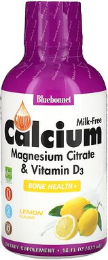 Bluebonnet Nutrition, Liquid Calcium, Magnesiumcitrat & Vitamin D3, flüssiges Calcium, Magnesiumcitrat und Vitamin D3, Z...