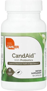 Zahler, CandAid™ With Probiotics, mit Probiotika, 60 Kapseln