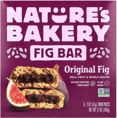 Nature's Bakery, Fig Bar, Original Fig, Fig Bar, Original Fig, 6 Doppelpacks, je 57 g (2 oz.).