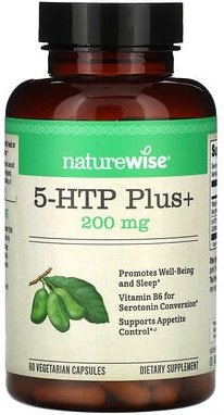 Thumbnail - NatureWise, 5-HTP Plus+, 200 mg, 60 pflanzliche Kapseln