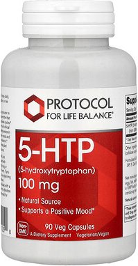Protocol for Life Balance, 5-HTP, 100 mg, 90 pflanzliche Kapseln