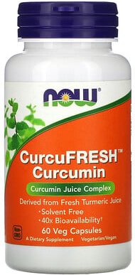 NOW Foods, CurcuFresh Curcumin, 500 mg, 60 pflanzliche Kapseln