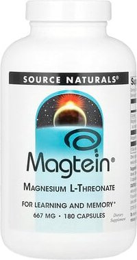 Source Naturals, Magtein®, Magnesium-L-Threonat, 180 Kapseln