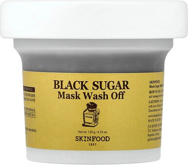 Skinfood, Black Sugar Beauty Mask Wash Off, Beauty-Waschmaske mit schwarzem Zucker, 120 g (4,23 oz.)