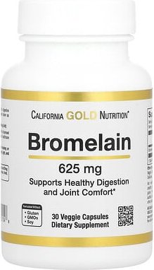 California Gold Nutrition, Bromelain, Ergänzungsmittel mit Bromelain, 625 mg, 30 pflanzliche Kapseln