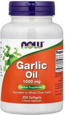 NOW Foods, Knoblauchöl, 250 Weichkapseln (3 mg pro Weichkapsel)