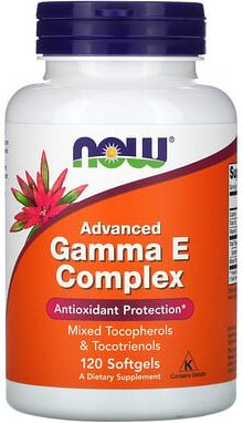 NOW Foods, Gamma E Complex, Advanced, Nahrungsergänzungsmittel mit Vitamin E, 120 Weichkapseln
