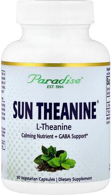 Paradise Herbs, Sun Theanine®, 200 mg, 90 pflanzliche Kapseln