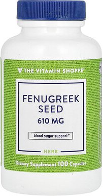 The Vitamin Shoppe, Fenugreek Seed, Bockshornkleesamen, 610 mg, 100 Kapseln
