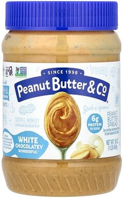 Thumbnail - Peanut Butter & Co., White Chocolate Wonderful, Erdnussbutter mit süßer weißer Schokolade, 454 g