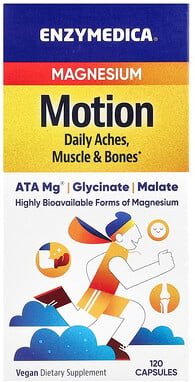 Enzymedica, Magnesium Motion, 120 Kapseln (350 mg pro Kapsel)