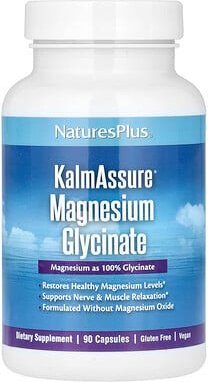 NaturesPlus, KalmAssure, Magnesiumglycinat, 90 Kapseln (70 mg pro Kapsel)
