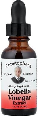 Christopher's Original Formulas, Lobelia-Essig-Extrakt, 30 ml (1 fl. oz.)